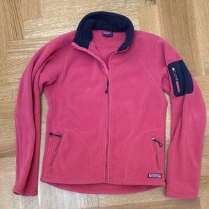 Vineyard Vines Pink Fleece Jacket with Zip Pockets. Women’s Medium. Barely worn.